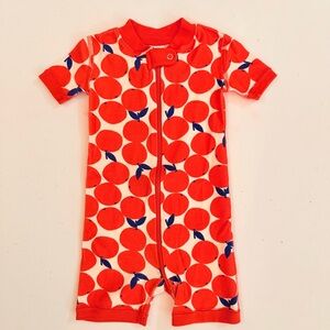 Hanna Andersson white with oranges onesie